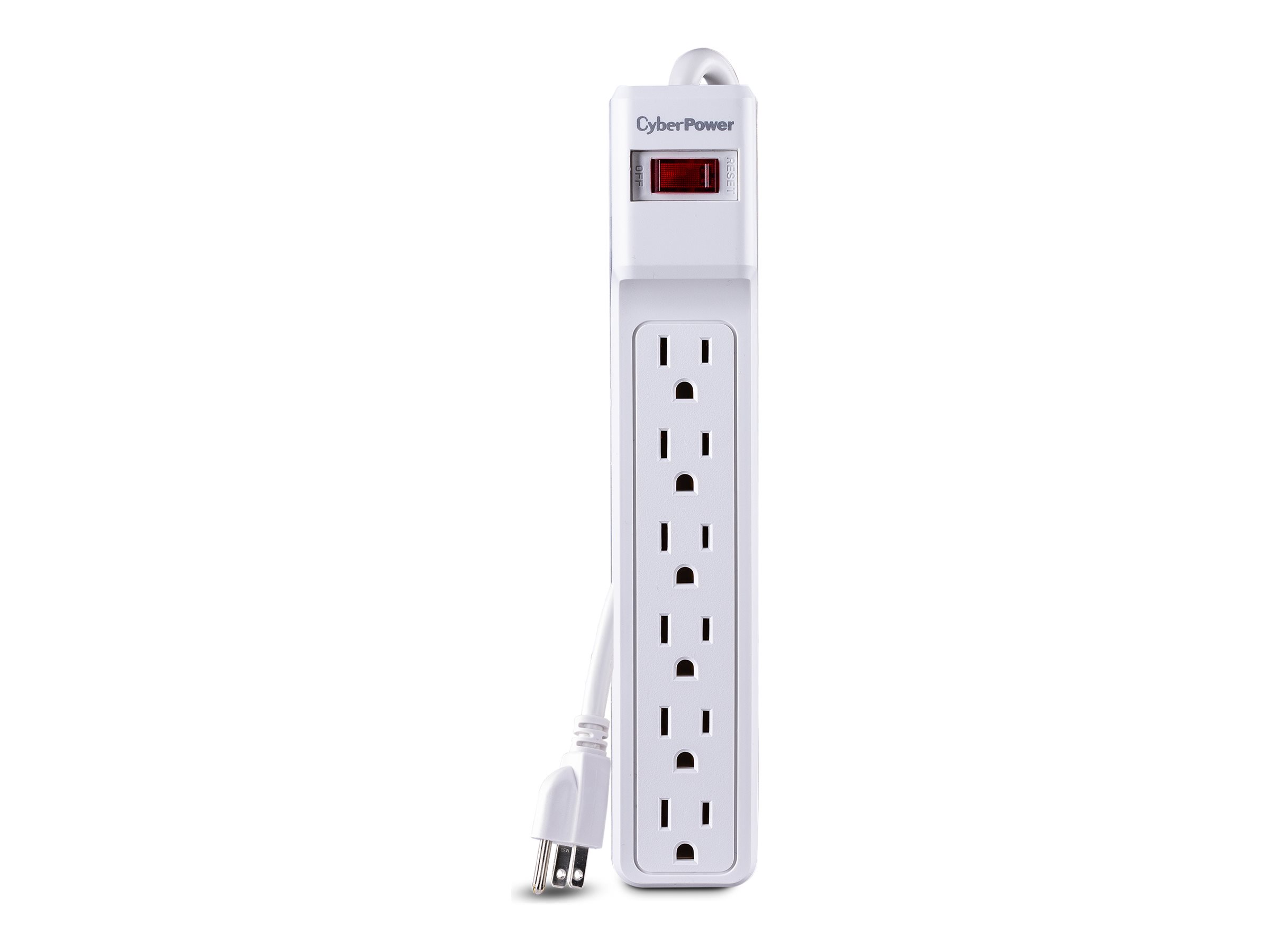 6FT CSB606W SURGE PROTECTOR CRD6 OUT 900J EMI/RFI WHITE 50K CEG