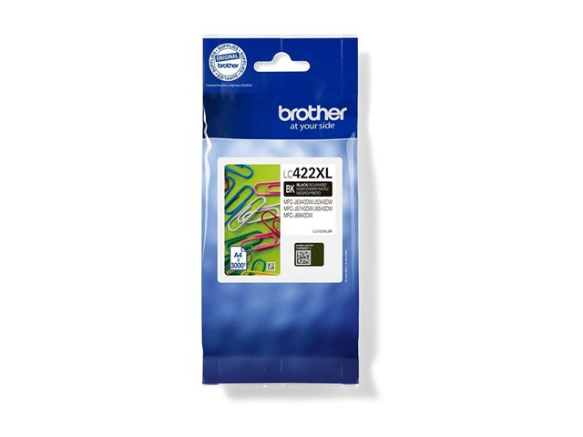 Brother LC422XL -  rendement lev - noir - original - cartouche d\'encre