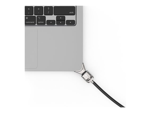 Compulocks Ledge Lock Adapter for MacBook Air 15" M2-M4 with Keyed Cable Lock Silver - sada pro bezpečnost systému - zámek – foto 4