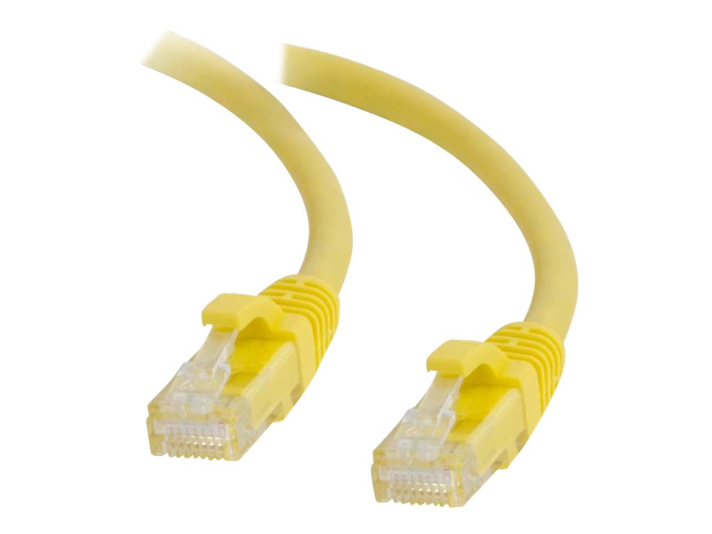 An image of C2G Cat5e Booted Unshielded (UTP) Network Patch Cable - patch cable - 2 m - yellow