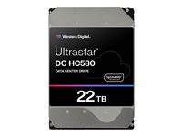 WD Ultrastar DC HC580 WUH722422ALE6L4 - hard drive - 22 TB - SATA 6Gb/s
