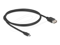 Delock USB-kabel 1m Sort