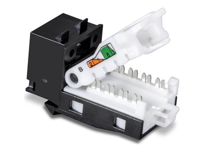 TRENDnet Keystone-Buchsen 50er-Pack Cat6 werkzeuglos 90°blac Netzwerkzubehör