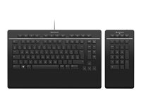 3Dconnexion Pro Tastatur og numerisk tastatur-sæt Saks Kabling Schweizisk
