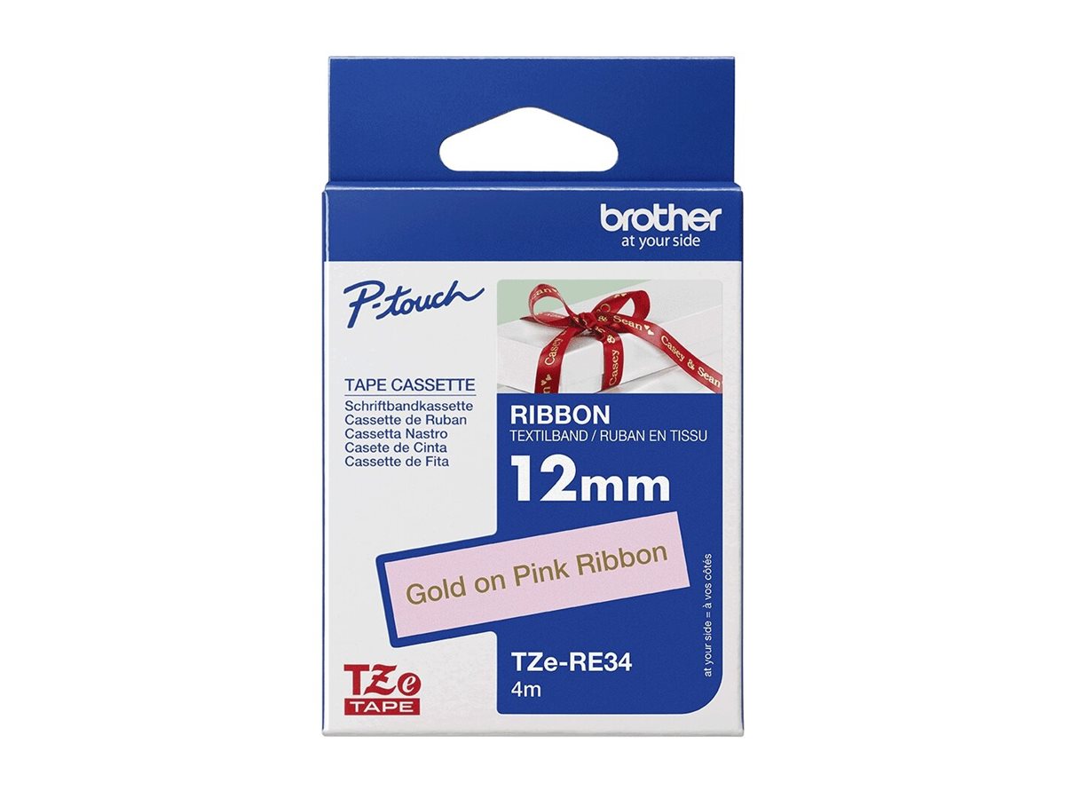 Brother TZe-RE34 ribbon tape 1 cassette(s) Roll (1.2 cm x 4 Package view Front 80520