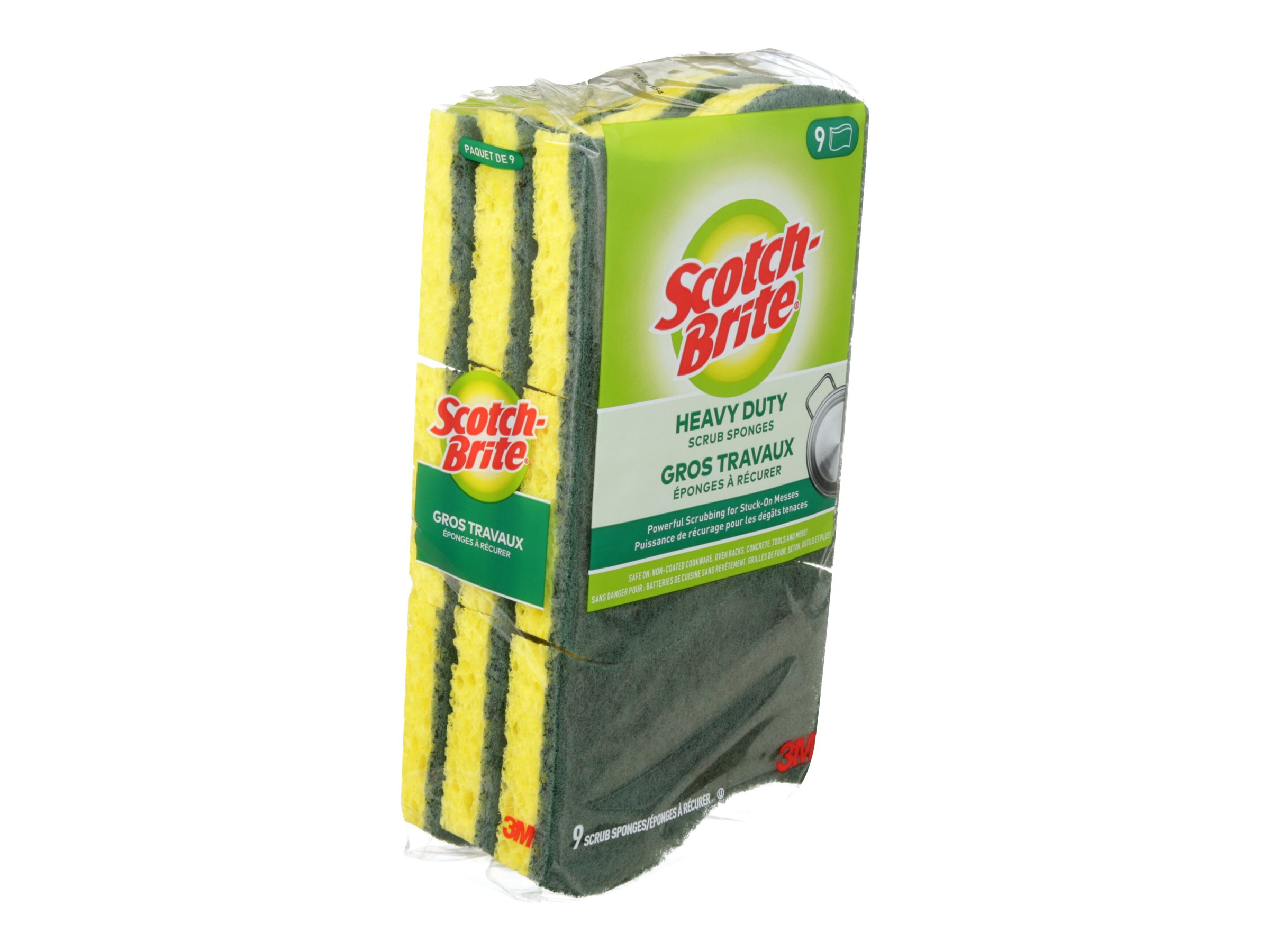 Scotch-Brite Heavy Duty Scrub Sponges, 9 Scrubbing Sponges