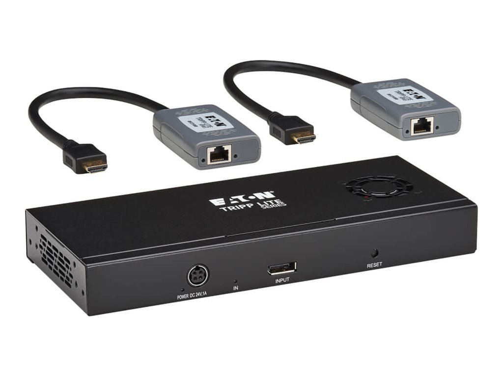 Eaton Tripp Lite Series DisplayPort to HDMI 2-Port Multi-Monitor Splitter/Extender Kit 8K/4K 60Hz DP 1.4 TAA