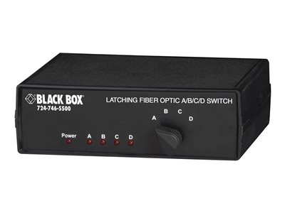 Black Box Fiber Optic A/B/C/D Switch Latching