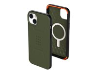 UAG Rugged Case for iPhone 14 Plus [6.7-in] - Civilian for MagSafe Olive Beskyttelsescover Olivengrøn Apple iPhone 14 Plus