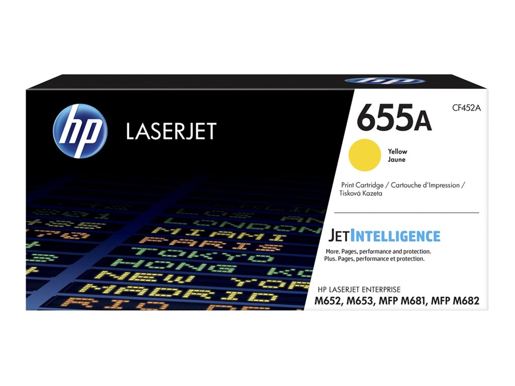 HP 655A LaserJet Toner Cartouche Jaune