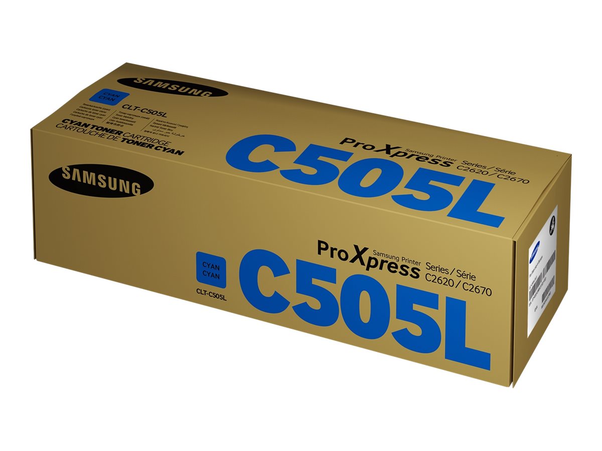 Samsung CLT-C505L - High Yield - cyan - original - toner cartridge