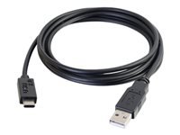 C2G 6ft USB C to USB A Cable - USB C 2.0 to USB Cable - 480Mbps - Black - M/M