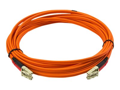 StarTech.com 5m Fiber Optic Cable - Multimode Duplex 50/125 - LSZH - LC/LC - OM2 - LC to LC Fiber Patch Cable - Network cable - LC multi-mode (M) to LC multi-mode (M) - 5 m - fibre optic - duplex - 50 / 125 micron - for P/N: GLCLHSMDSTTA, GLCSXMMDST, GLCSXMMDSTT, JD118BST, MASFP1GBSXST, SFP100BFXST