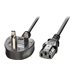 power cable - BS 1363A to power IEC 60320 C13 - 20