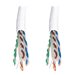 Tripp Lite Cat6a 10G Solid Core UTP Bulk Ethernet Cable, CMR Rated, White, 1000 ft. (305 m)