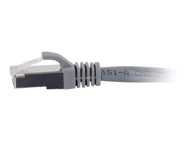 C2G Cat6a Booted Shielded (STP) Network Patch Cable - patch kabel - 5 m - šedá – foto 6