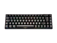 DELTACO GAMING DK440R Tastatur Mekanisk RGB Trådløs Kabling Tysk