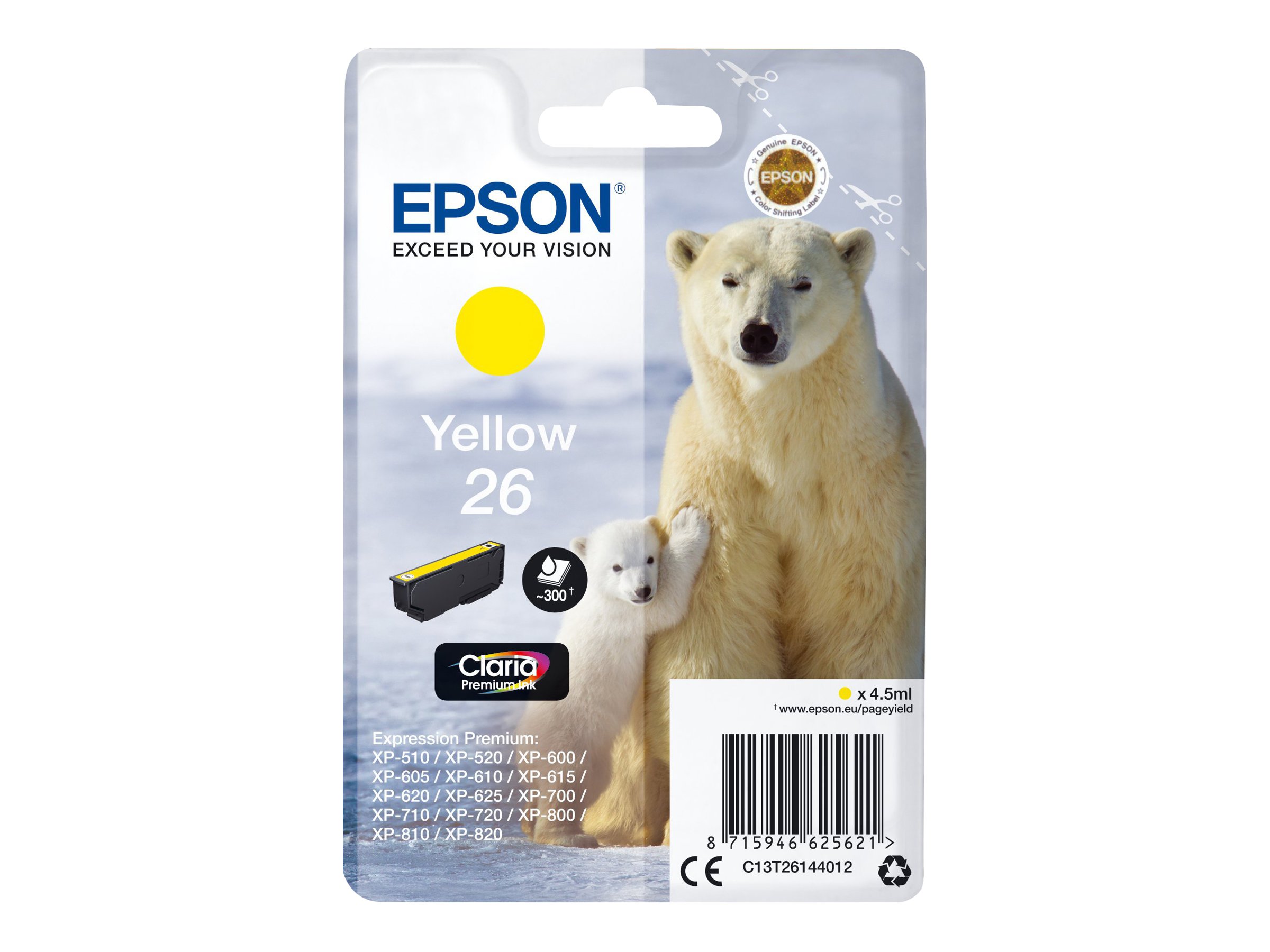 EPSON 3LB 26 ink cartridge yellow