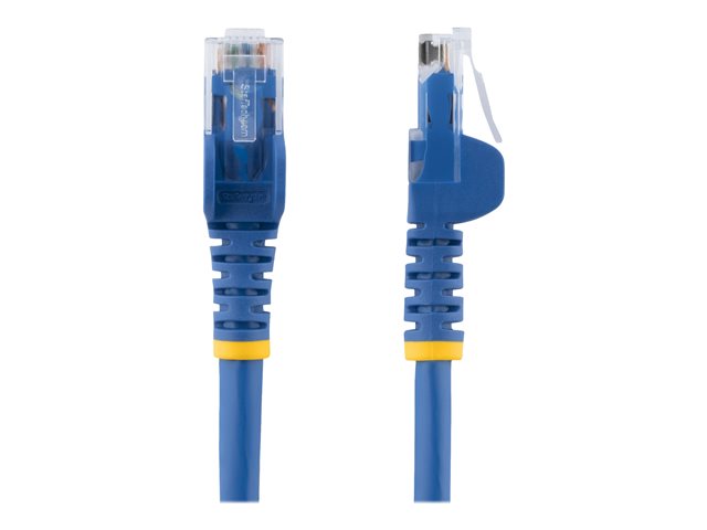StarTech.com 7ft CAT6 Ethernet Cable, 10 Gigabit Snagless RJ45 650MHz 100W PoE Patch Cord, CAT 6 10GbE UTP Network Cable w/Strain Relief, Blue, Fluke Tested/Wiring is UL Certified/TIA - Category 6 - 24AWG (N6PATCH7BL)