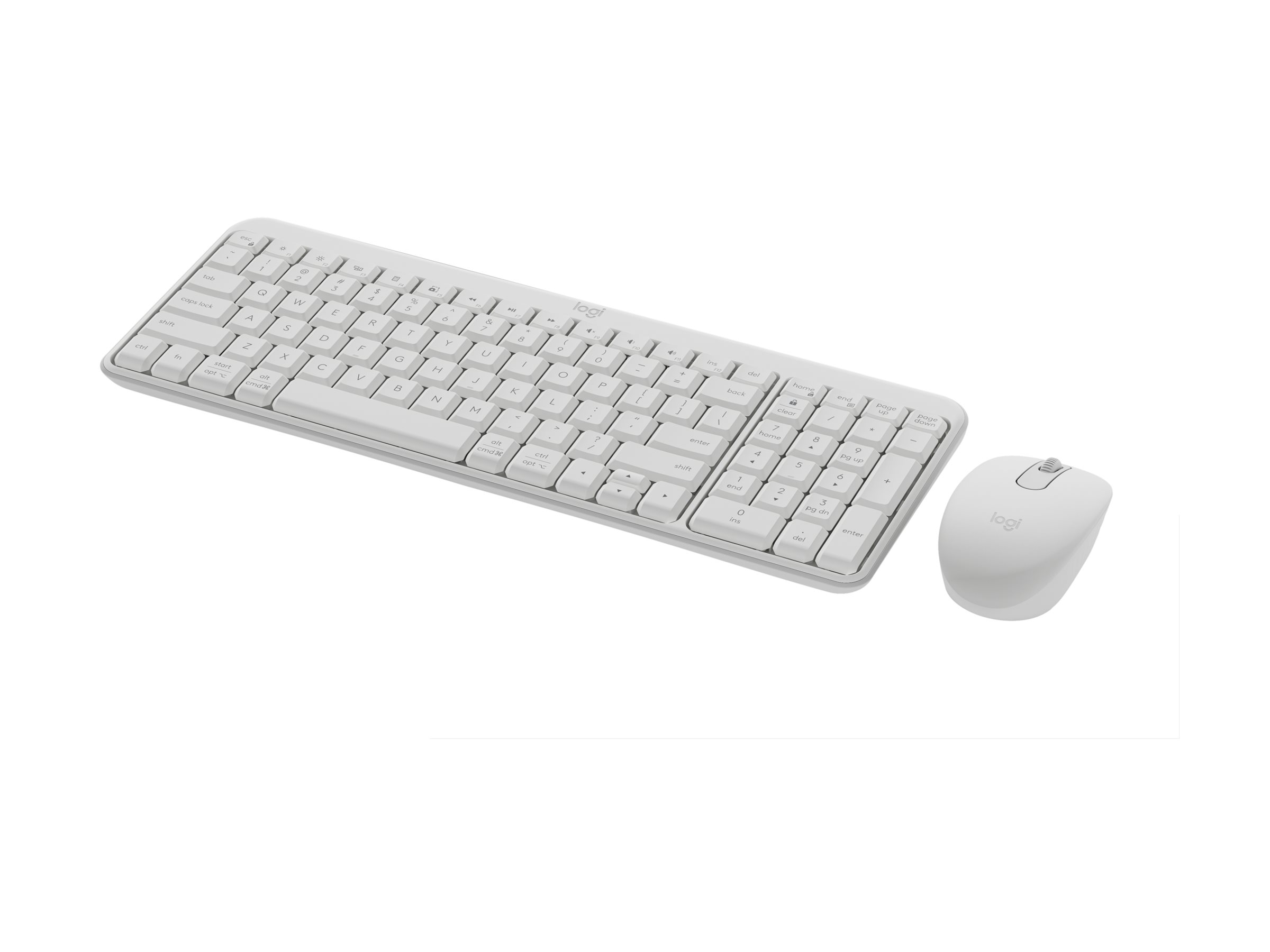 Logitech MK250 keyboard and mouse set QWERTY English off-white Input Usage / lifestyle Right-angle 72800
