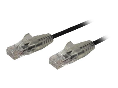 Startech 6ft Slim LSZH CAT6 Ethernet Cable, 10 Gigabit Snagless RJ45 100W PoE Patch Cord, CAT 6 10GbE UTP Network Cable w/Strain Relief, Black, ETL/Low Smoke Zero Halogen