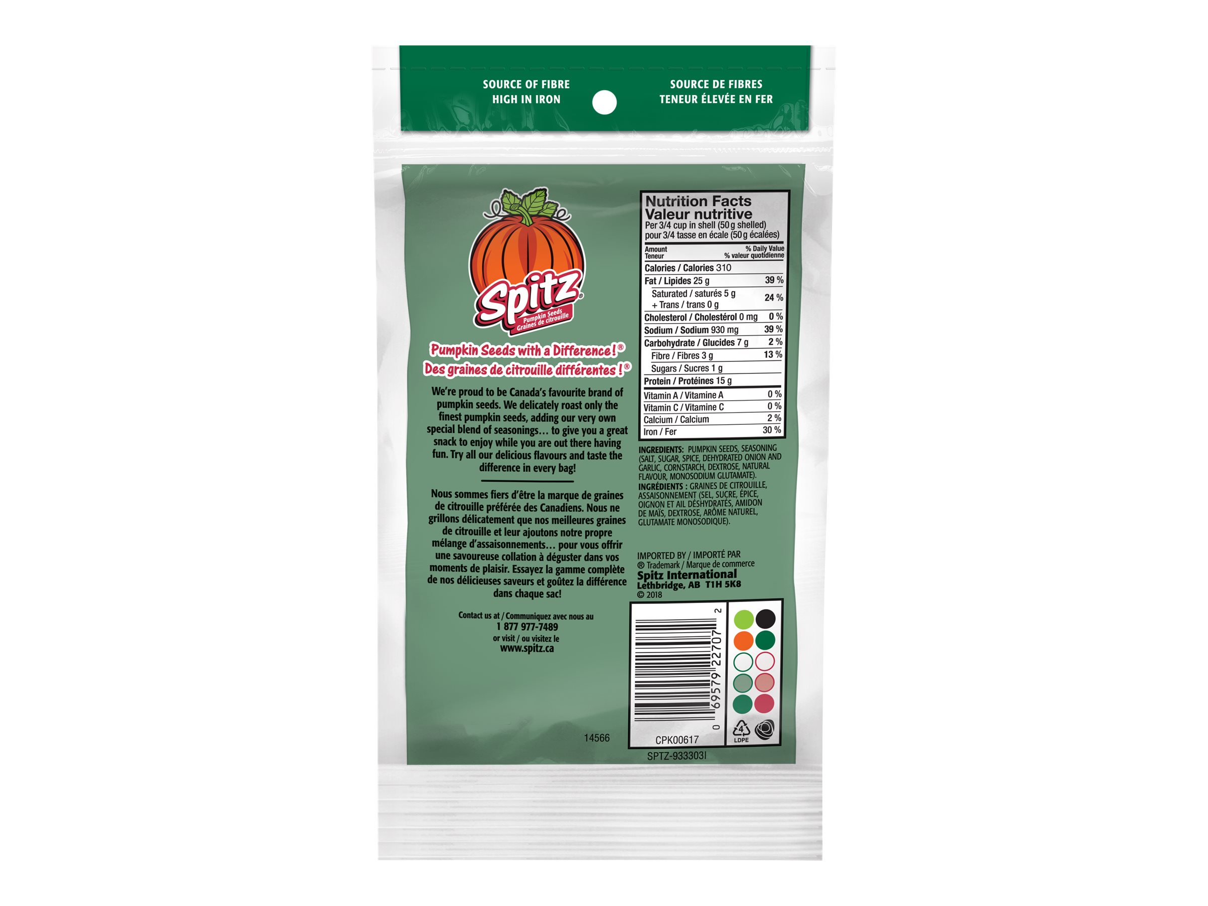 Spitz Pumpkin Seeds - Seasoned - 170 g