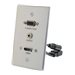 C2G HDMI, VGA and 3.5mm Pass Through Wall Plate