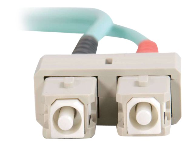 C2G SC-SC 10Gb 50/125 OM3 Duplex Multimode PVC Fiber Optic Cable (LSZH) - síťový kabel - 1 m - 1 m - vodě - barva – foto 3