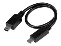 StarTech.com USB On-The-Go USB-kabel 20.32cm Sort