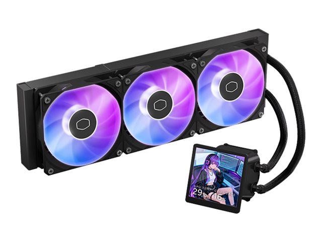 Cooler Master MasterLiquid Core LCD 360, processor liquid cooling system, 4-inch