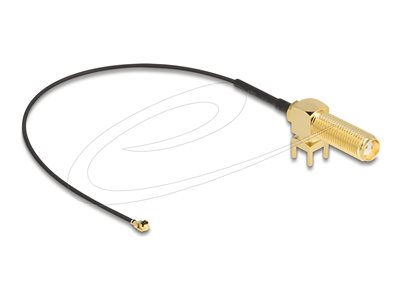 DELOCK Antennenkabel SMA 90° PCB BU zum Einbau zu I-PEX Inc.