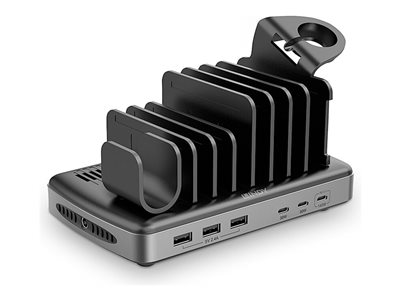 charging station - 3 x USB Type A, 3 x USB-C - 160