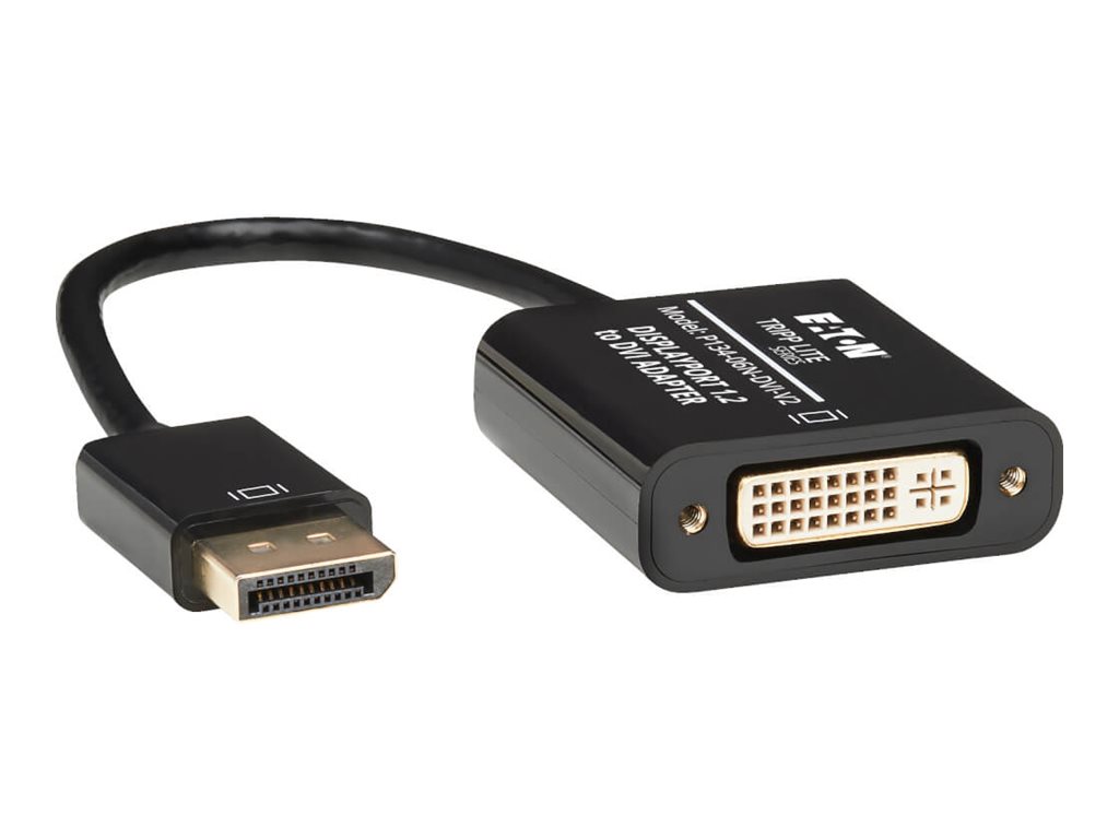 Tripp Lite 6in DisplayPort to DVI Adapter Active Converter M/F DPort 1.2 6"