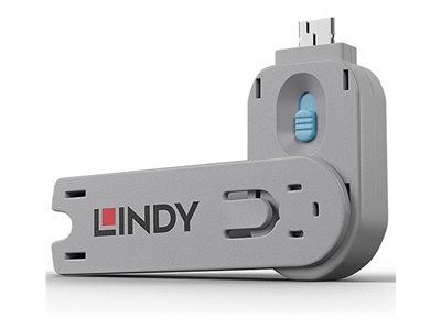 USB TYPE A PORT BLOCKER KEY BLUE