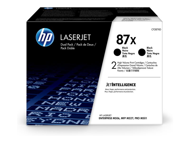 HP 87X LaserJet Toner cartouches Noir 2p