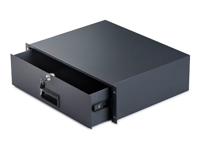 Startech - rack storage drawer - rear cable pass-t