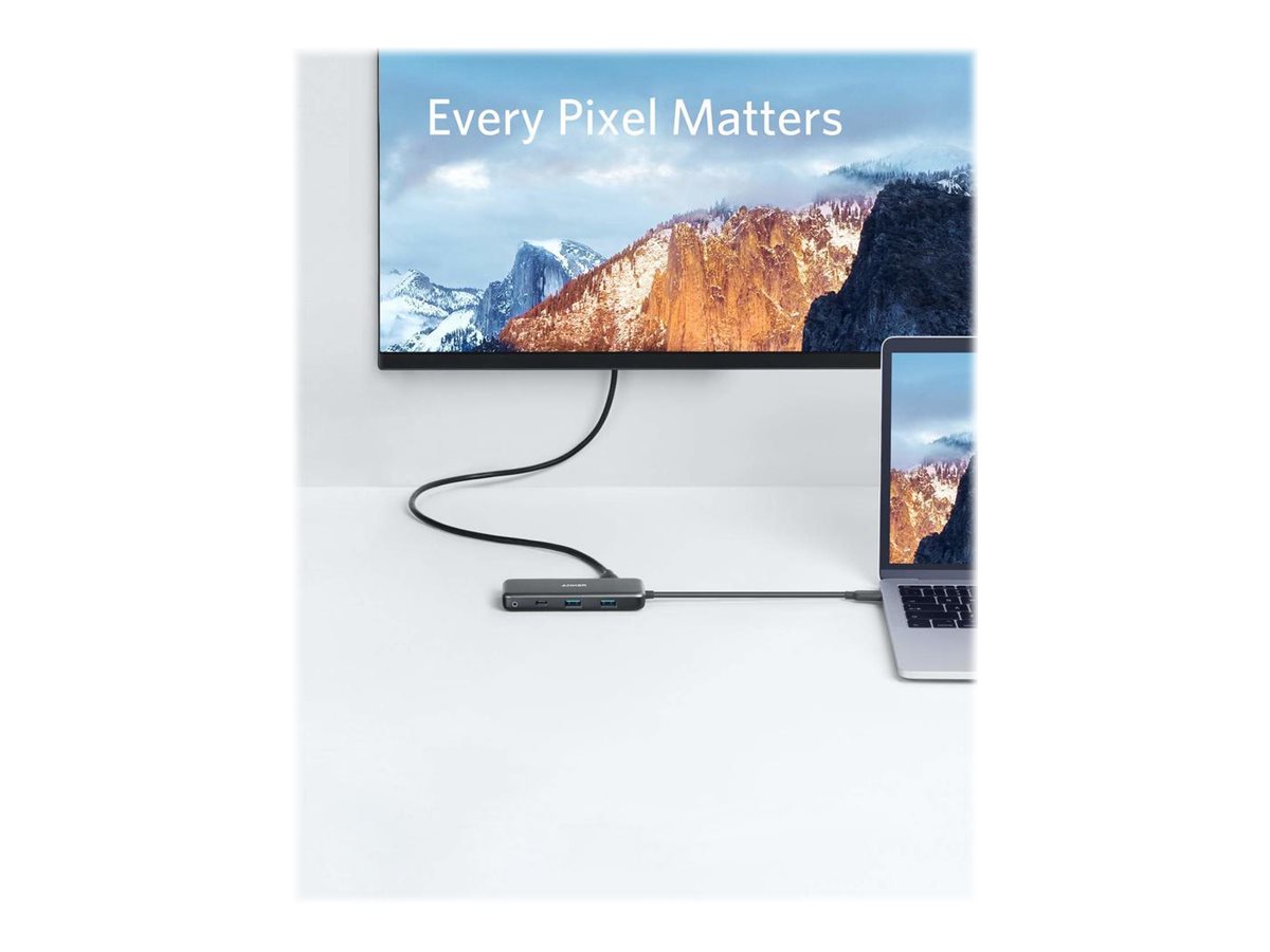 An image of Anker 7-in-1 USB C Adapter - docking station - USB-C - HDMI