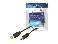 MediaRange USB 2.0 USB-kabel 3m Sort
