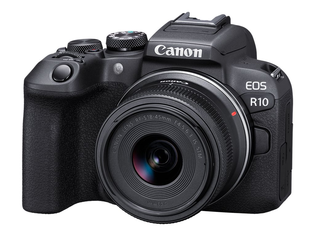 Canon EOS R10 Mirrorless Camera with RF-S 18-45 f/4.5-6.3 IS STM Lens Black  5331C009 - Best Buy