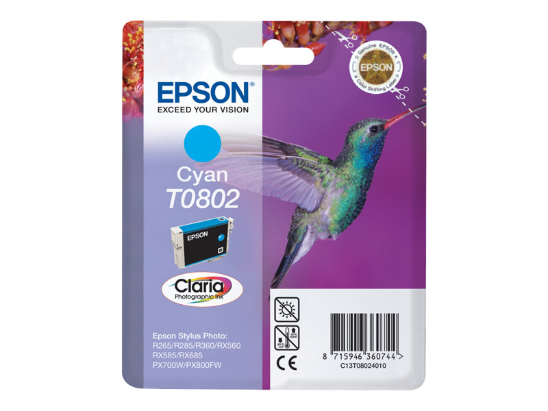 EPSON 1LB T0802 ink cartridge cyan