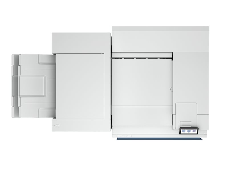 HP LaserJet Enterprise 8501x+ printer B/W Product shot Top 78600