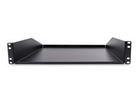 Startech 2U Fixed Server Rack Mount Shelf, 22in Deep Steel Universal Cantilever Tray for 19" AV/Data/Network Equipment Rack w