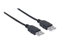 Manhattan USB 2.0 USB-kabel 1m Sort