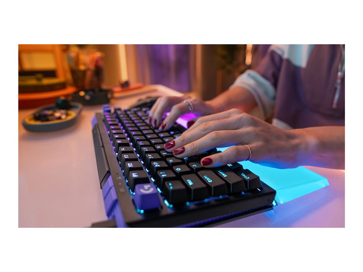 Logitech G G512 X 75 - klávesnice - TMR analogový, mechanický, lineární styl - s LED indikátor - QWERTY - Mezinárodní angličtina - černá Vstupní zařízení – foto 9