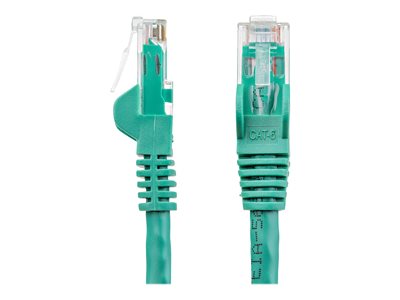 Startech 12ft CAT6 Ethernet Cable, 10 Gigabit Snagless RJ45 650MHz 100W PoE Patch Cord, CAT 6 10GbE UTP Network Cable w/Strain Relief, Green, Wiring is UL Certified/TIA