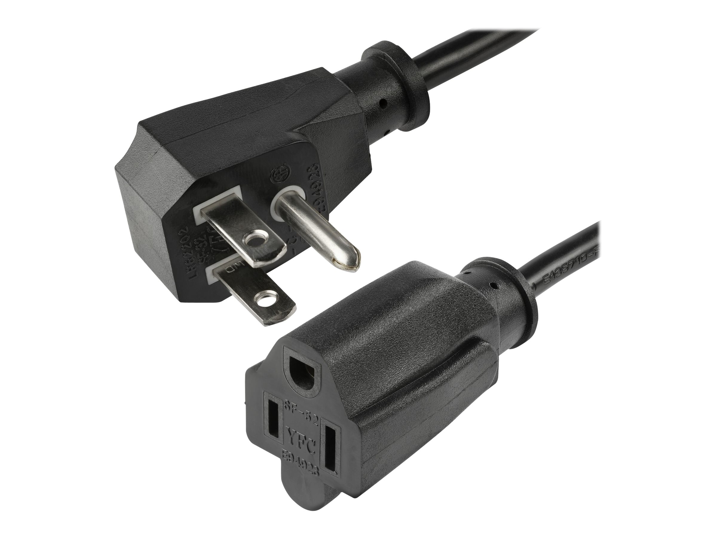 StarTech.com 1.5 ft 18in Power Extension Cord