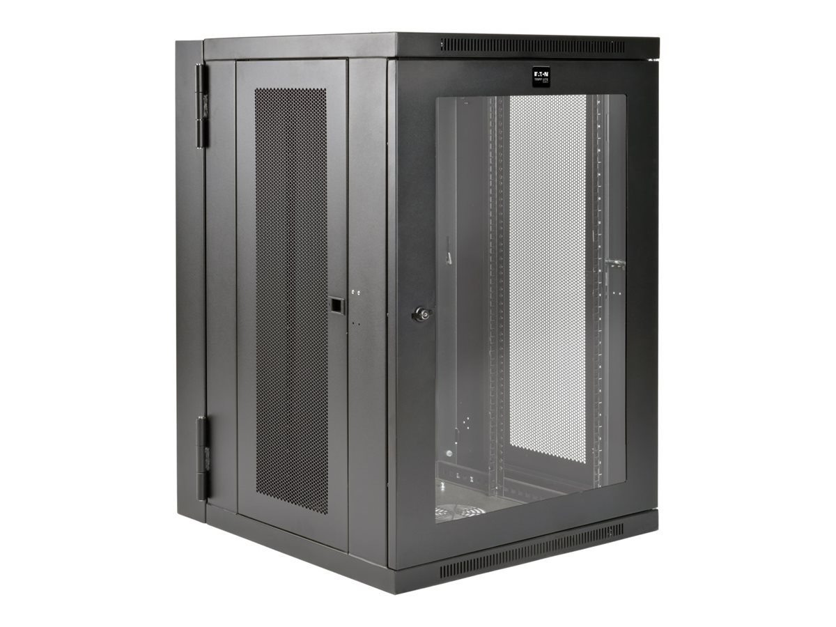Tripp Lite 18U Wall Mount Rack Enclosure Server Cabinet Deep Acrylic Window