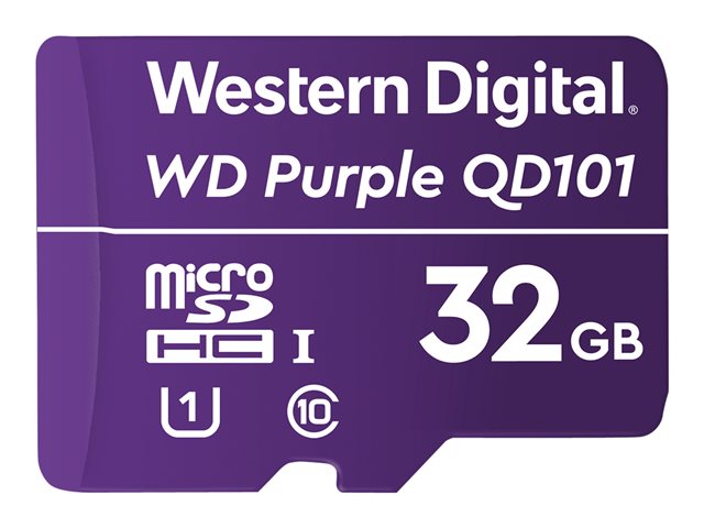 Image of WD Purple SC QD101 WDD032G1P0C - flash memory card - 32 GB - microSDHC