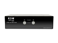Eaton Tripp Lite series 2-Port DisplayPort KVM Switch w/Audio, Cables and USB 3.0 SuperSpeed Hub - KVM / audio / USB switch - 2 ports