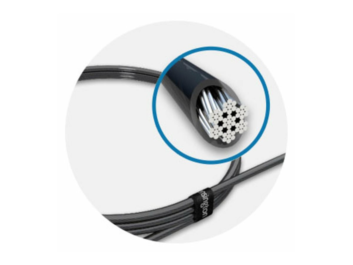 Kensington MicroSaver 2.0 Keyed Twin Laptop Lock - Master Keyed - bezpečnostní kabelový zámek - kompatibilní s TAA – foto 6